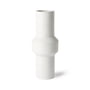 HKliving - Speckled clay vase lige l, ø 16 x 39,5 h cm, hvid