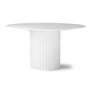 HKliving - Pillar rundt spisebord, Ø 140 cm, hvid