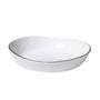 Broste copenhagen - Salt skål, 18,2 x 20 x h 4 cm, hvid / sort