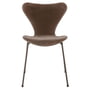 Fritz Hansen - Serie 7 stol, fuldpolstret, brun bronze / Velvet Belfast gråbrun