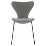 Fritz Hansen - Serie 7 stol, fuldpolstret, brun bronze / Velvet Belfast segl grå