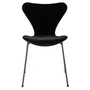 Fritz Hansen - Serie 7 stol, fuldpolstret, brun bronze / Velvet Belfast natsort