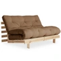 Karup Design - Roots sovesofa, 140 x 200 cm, naturfyr/mokka (755)