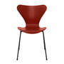 Fritz Hansen - Serie 7 stol, sort / ask venetiansk rød farvet
