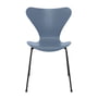Fritz Hansen - Serie 7 stol, sort/aske skumringsblå farvet