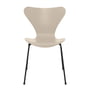 Fritz Hansen - Serie 7 stol, sort / ask lys beige farvet