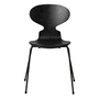 Fritz Hansen - Myrestolen, sortbejdset ask / sort stel