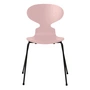 Fritz Hansen - Myrestolen, ask bleg rosa farvet / stel sort
