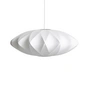 HAY - Nelson saucer crisscross bubble pendant lamp m, ø 6 3. 5 x h 24 cm, hvid