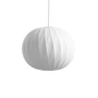HAY - Nelson Ball Crisscross Bubble pendel M, Ø 48,5 x H 39,5 cm, natur