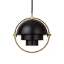 Gubi - Multi-Lite pendel S, Ø 22,5 cm, messing / sort