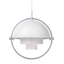 Gubi - Multi-Lite pendel Ø 36 cm, krom / hvid