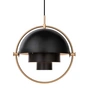 Gubi - Multi-Lite pendel Ø 36 cm, messing / sort