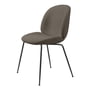 Gubi - Beetle Dining Chair (polstret), mat sort / Light Bouclé (004)