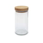 side by side - opbevaringsbeholder 450 ml, egetræ / klart glas