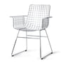 HKliving - Wire Arm Chair, Krom