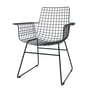 HKliving - Wire Arm Chair, sort
