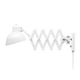 Fritz Hansen - KAISER idell 6718 sakselampe væglampe, blank hvid