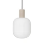 Broste Copenhagen - Lolly pendel, Ø 27 cm, sand / hvid
