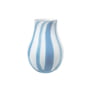 Broste Copenhagen - Ada Stripe Vase, H 22,5 cm, lyseblå