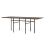 Audo - Snaregade spisebord, rektangulært, 200 x 90 cm, sort/mørkbejdset egefiner
