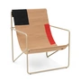 Ferm Living - Desert Lounge Chair, cashmere /blok