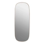 Muuto - Framed Mirror, stort, rose / klart glas
