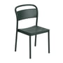 Muuto - Linear Steel Side Chair, mørkegrøn