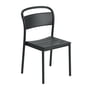 Muuto - Linear Steel Side Chair, sort