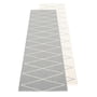 Pappelina - Max vendbart tæppe, 70 x 240 cm, grå / vanilla
