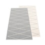 Pappelina - Max vendbart tæppe, 70 x 160 cm, grå / vanilla