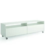 Müller Möbelfabrikation - R 110 Sideboard med 2 foldedøre på hjul, signalhvid