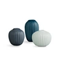 Kähler Design - Hammershøi vase miniature, grøn (sæt med 3)