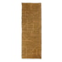 HKliving - Håndvævet tæppebomuld, 70 x 200 cm, sennep / honning