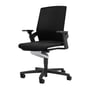 Wilkhahn - 174/7 ON kontor drejestol med sæde dybdeudvidelse, sort (hårdt gulv)