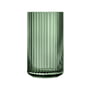 Lyngby Porcelæn - Glasvase, H 25 cm, grøn