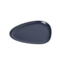 LindDNA - Curve Stoneware Lunch Tallerken, 22 x 19 cm, navy blue