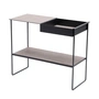Lind DNA - Konsolbord med bakke, stål sort / Bull warm grey