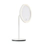 Zone Denmark - Kosmetisk spejl med 5x forstørrelse og LED-belysning, Ø 18 cm, hvid