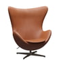 Fritz Hansen - Egg Chair, brun-bronze / Grace læder valnød