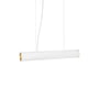 ferm Living - Vuelta LED vedhængslampe, L 60 cm, hvid / messing
