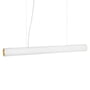 ferm Living - Vuelta LED vedhængslampe, L 100 cm, hvid / messing