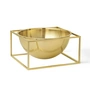 Audo - Kubus Bowl Centerpieces H 1. 1,5 cm, stor / forgyldt