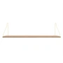 Frama - Shelf 80 x 20 cm, eg hvidolieret / messing