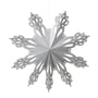 Broste Copenhagen - Christmas Snowflake dekoration vedhæng, Ø 46 cm, sølv