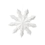 Broste Copenhagen - Christmas Snowflake dekoration vedhæng, Ø 30 cm, hvid