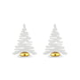 Alessi - Bark for Christmas, kortholder, hvid (sæt med 2)