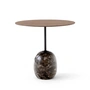 & Tradition - Lato sidebord ovalt 40 x 50 cm, H 45 cm, valnød / Emparador marmor