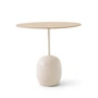 & Tradition - Lato sidebord ovalt 40 x 50 cm, H 45 cm, eg / Crema Diva marmor