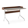 & tradition - Pavilion AV17 skrivebord med ramme, 130 x 65 cm, valnød / linoleumjern (4178)